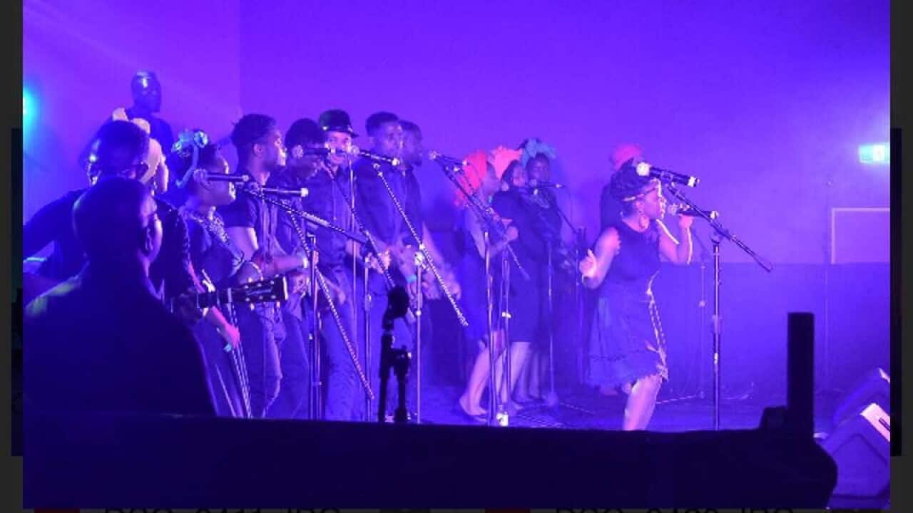 Afrofest performing