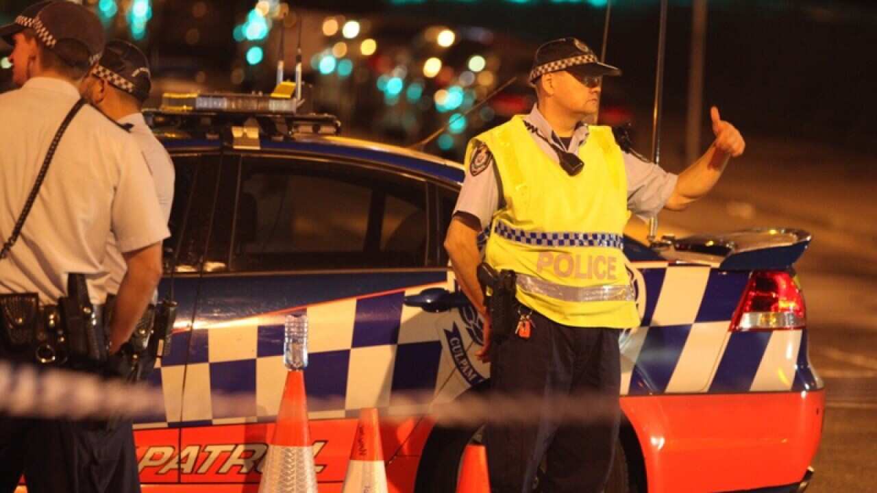 Police at the scene of a fatal shooting in Parramatta