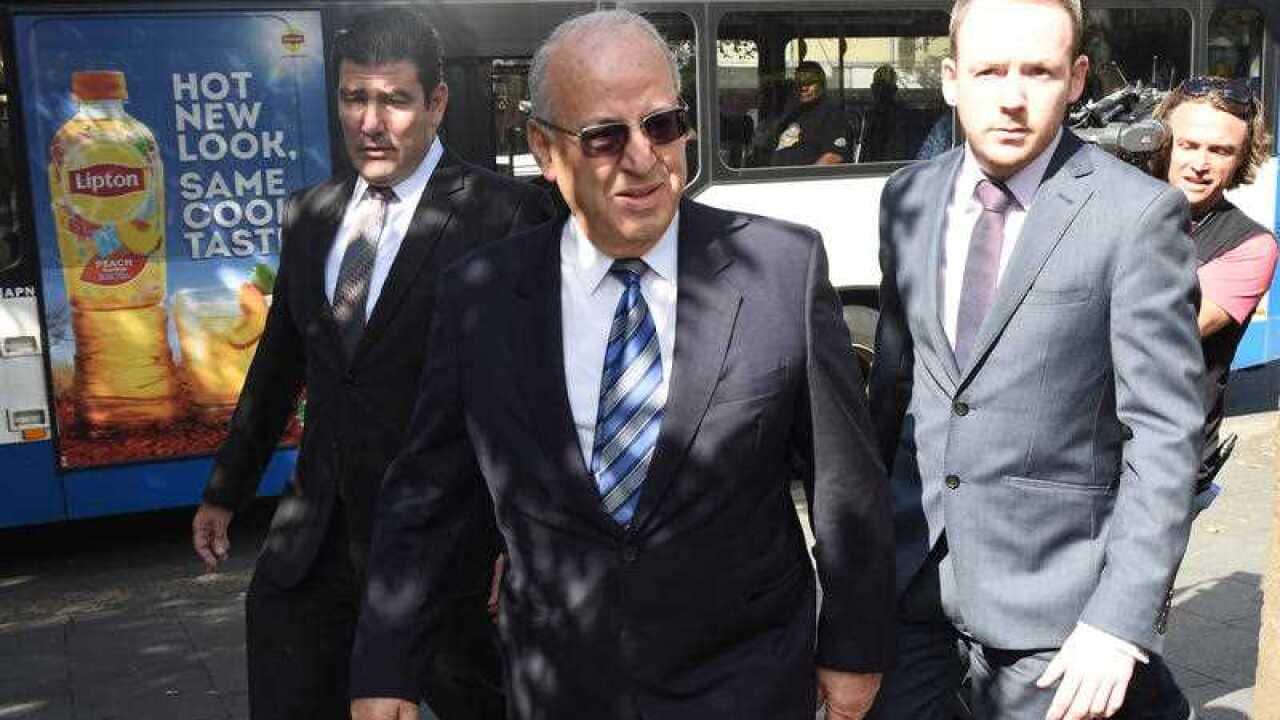 Former NSW State Labor minister Eddie Obeid (centre) arrives at the Supreme Court in Sydney