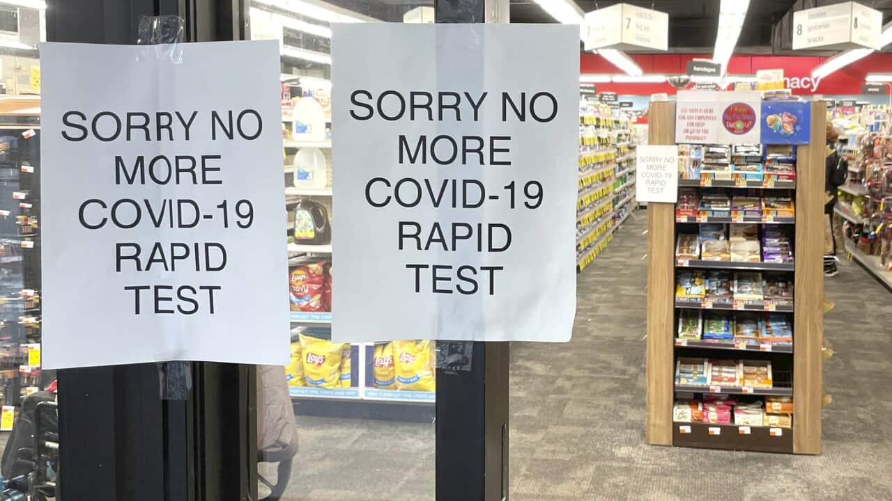 Des tests rapides antigéniques en rupture de stock.