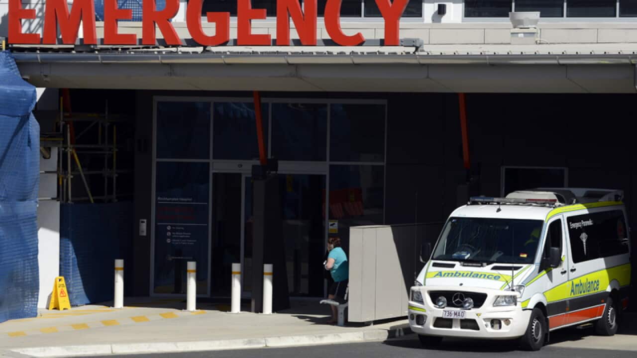 An emergency department sign