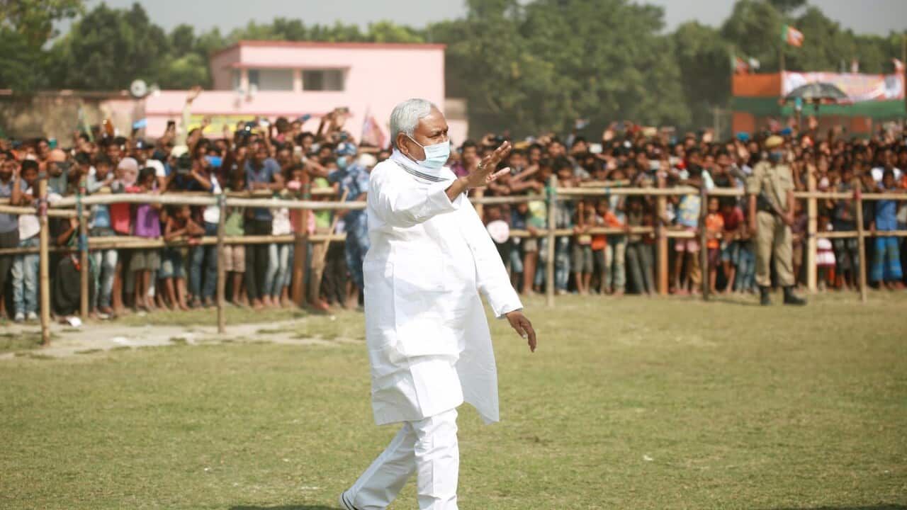 India: Bihar Chief Minister Nitish Kumar Campaigns For Bihar Assembly Elections