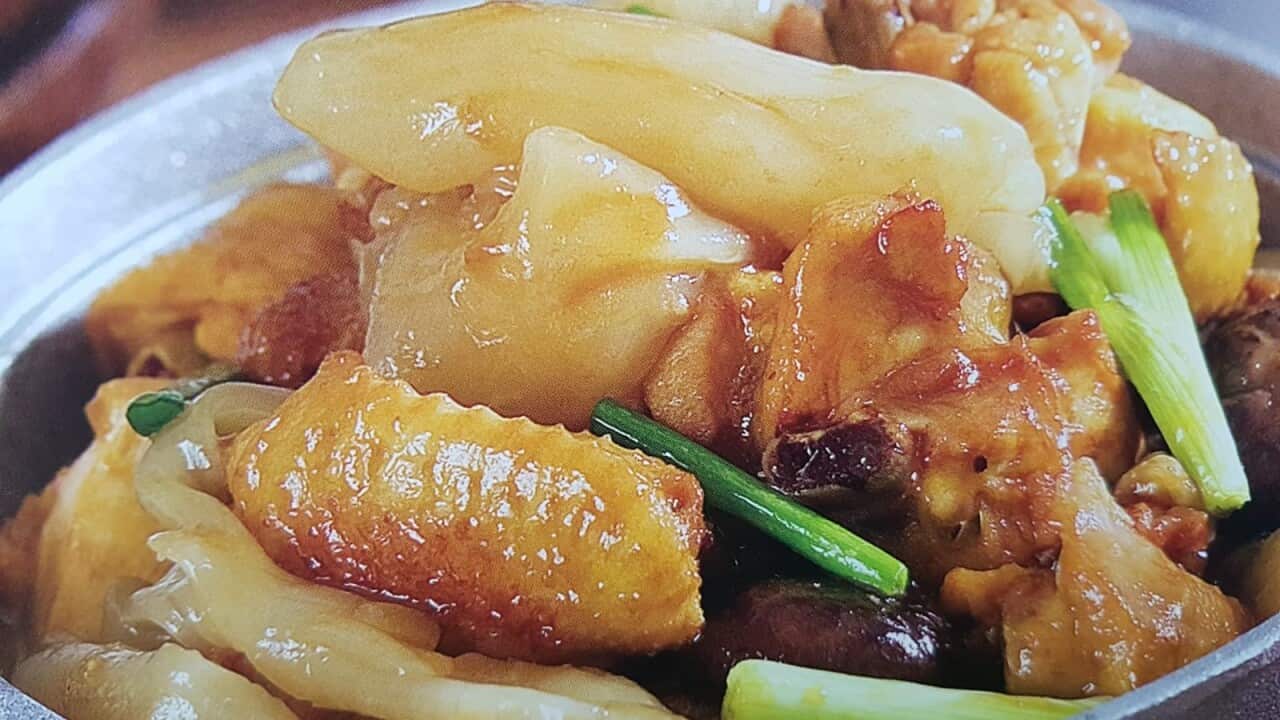 fish maw and chicken stew