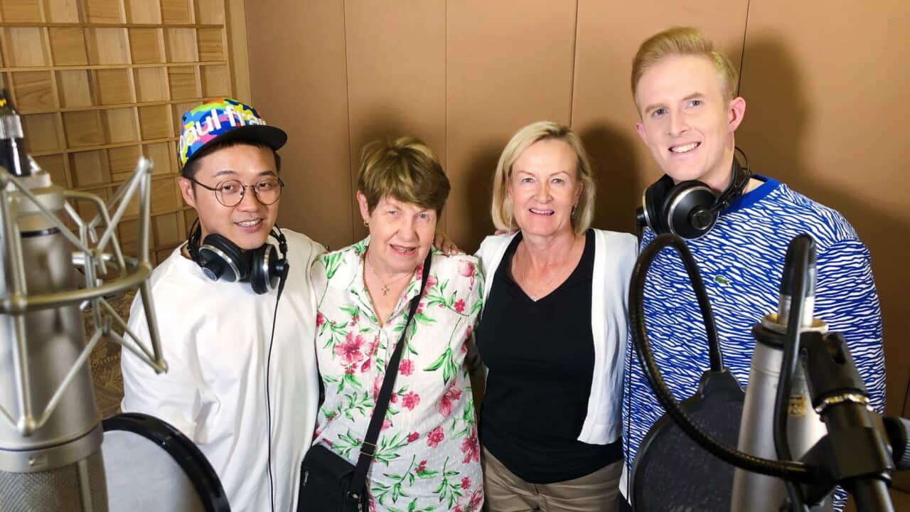 Hazza (far right) and his musical collaborator Wu Huan (far left).jpg