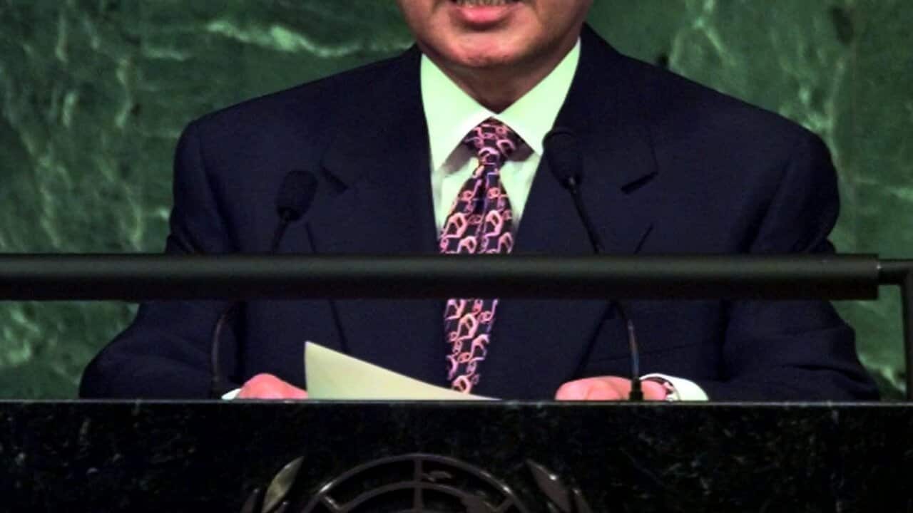 Former South Korean President Kim Young-Sam.