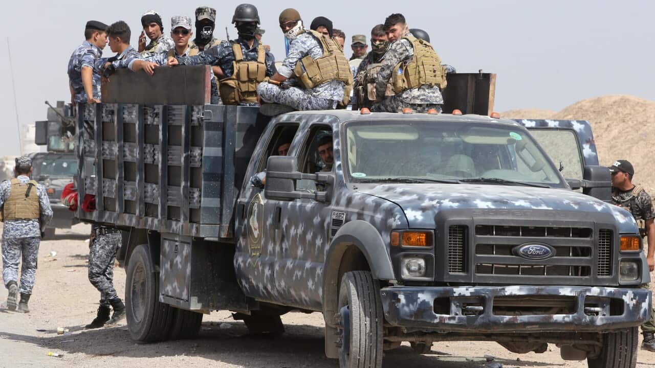 Iraqi security forces and paramilitaries deploy north-west of Baghdad AFP