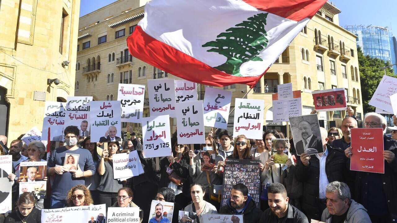Demonstration on Beirut Port explosion