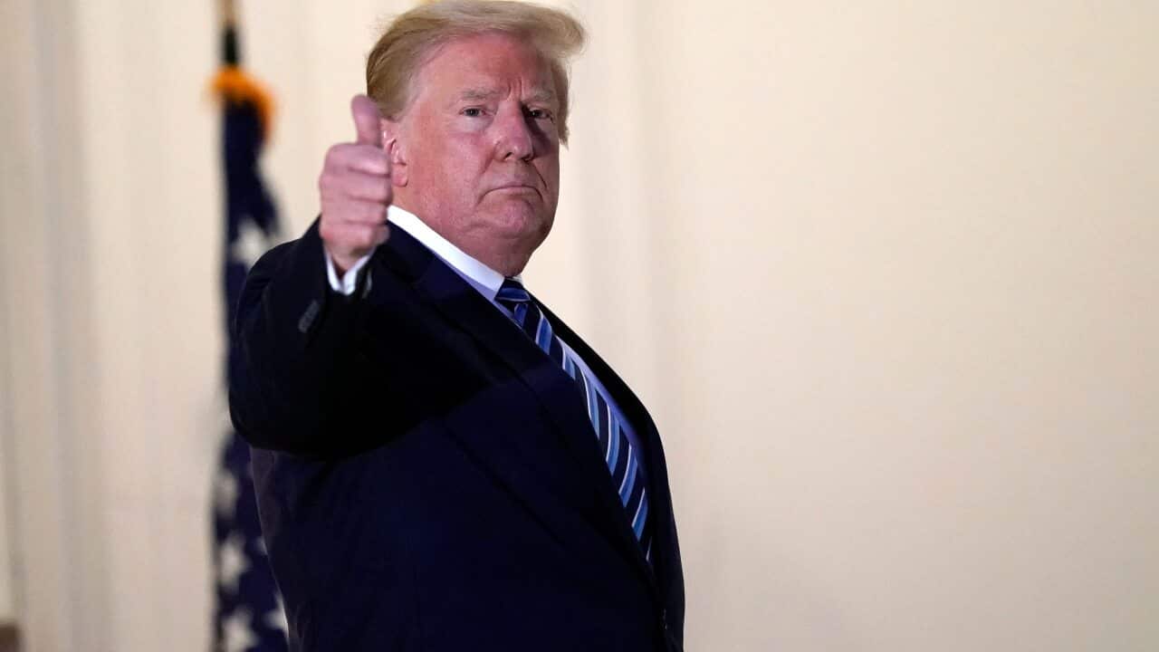 President Donald Trump, SBS News in Macedonian 9 Oct 2020, SBS News,