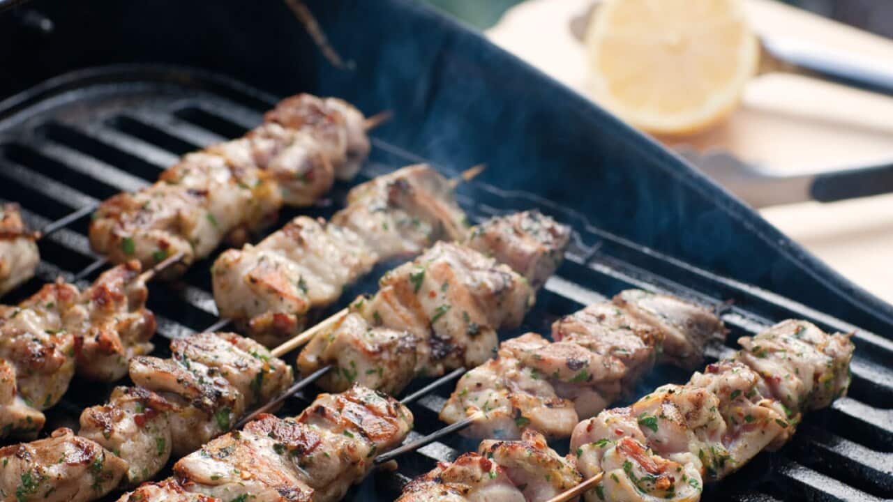 Lemon and chilli chicken skewers