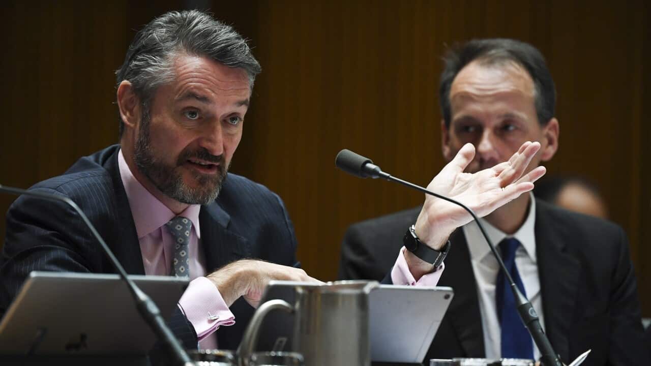 (left to right)Former ASIC Deputy Chair Daniel Crennan and Chair James Shipton