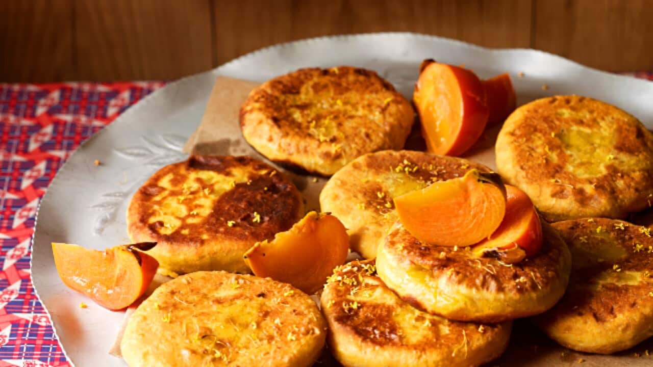 Persimmon cakes