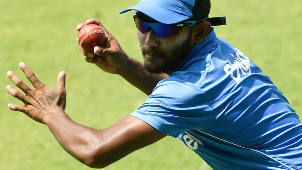 West Indies' Devendra Bishoo
