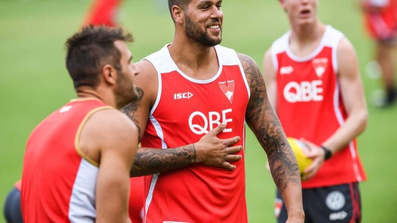 Sydney Swans AFL player Lance Franklin.