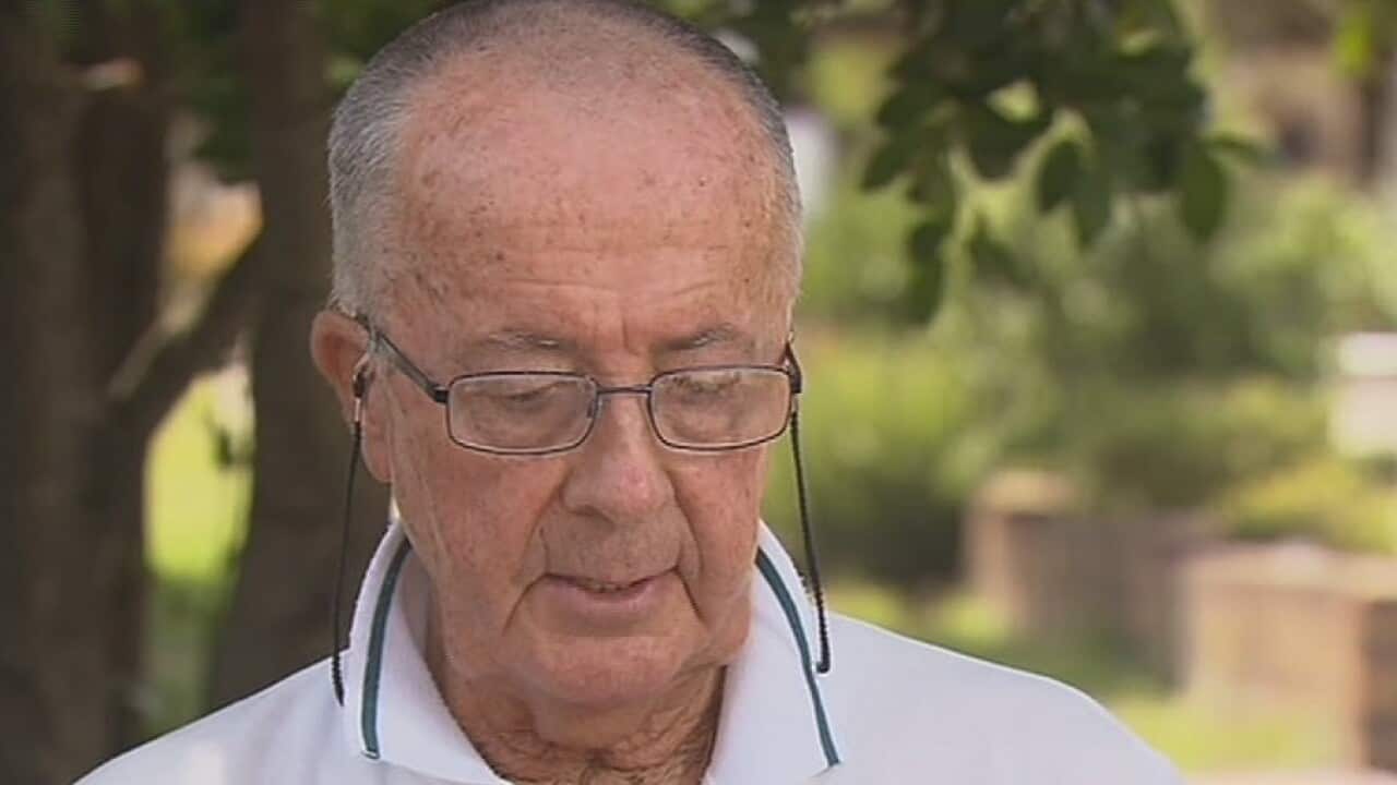 John O'Brien, 83, who was held hostage at Sydney's Lindt cafe, is the first hostage to publicly speak out about the harrowing 16 hour ordeal. (Screenshot)