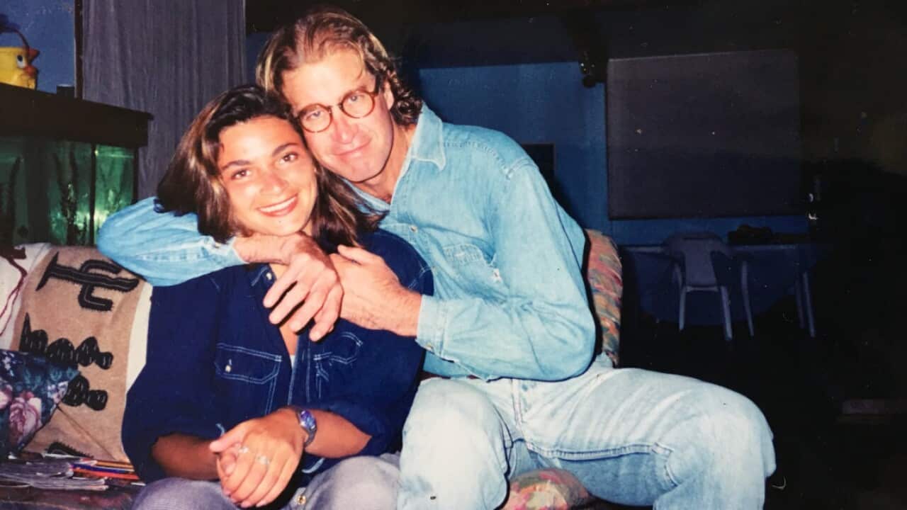 Stepdaughter Lee Holmes with James Ricketson.