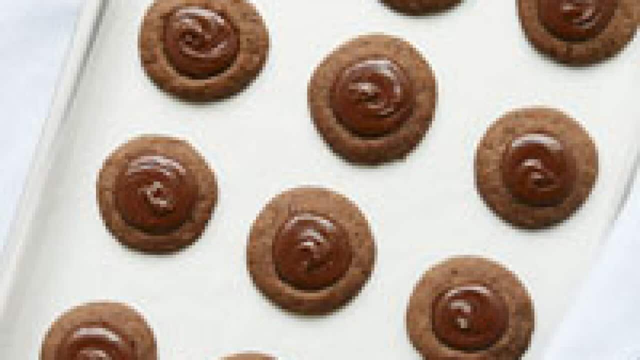 Chocolate mint biscuits