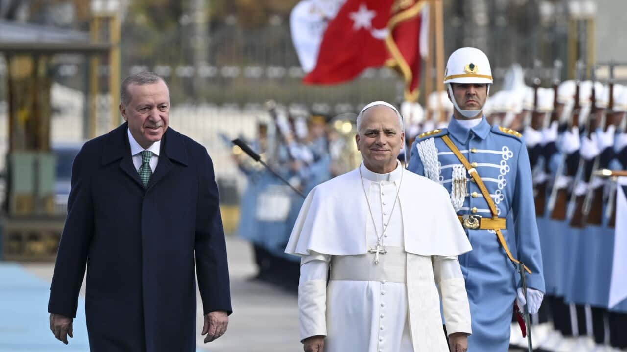Turkish President Erdogan welcomes Pope Leo XIV with an official ceremony in Ankara