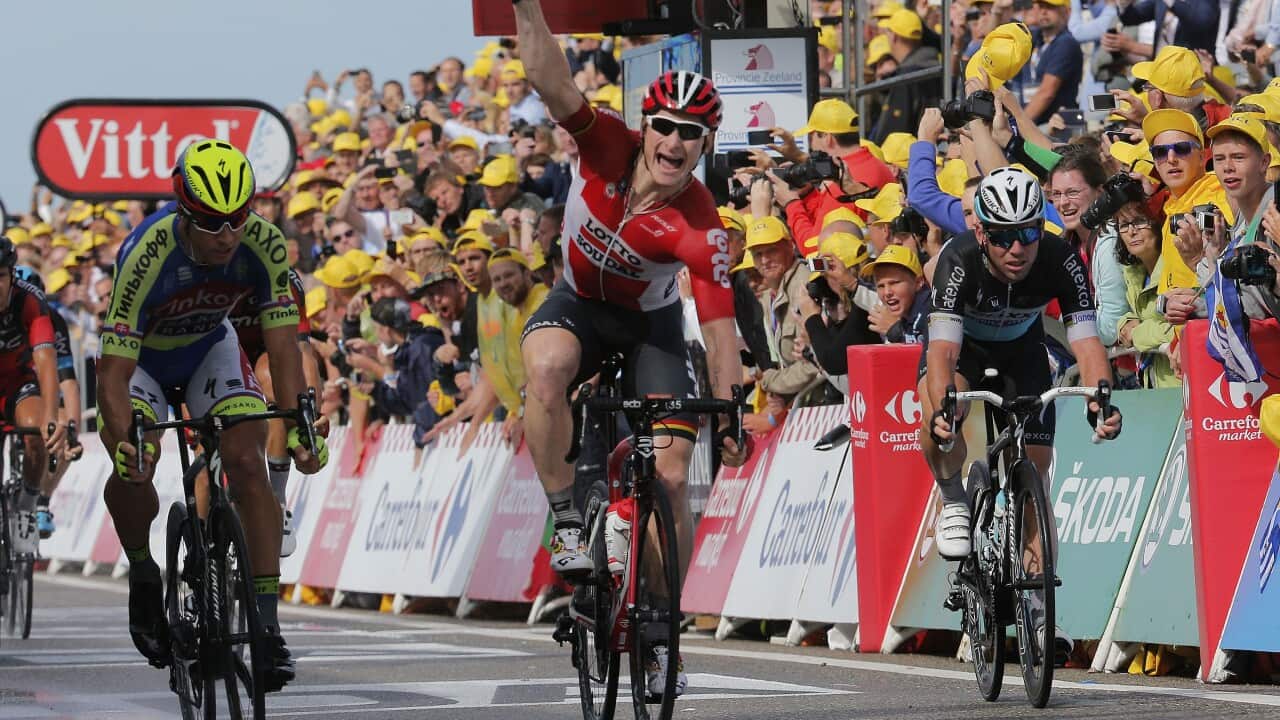 Andre Greipel, Tour de France 2015, Lotto-Soudal, Fabian Cancellara, Trek Factory Racing
