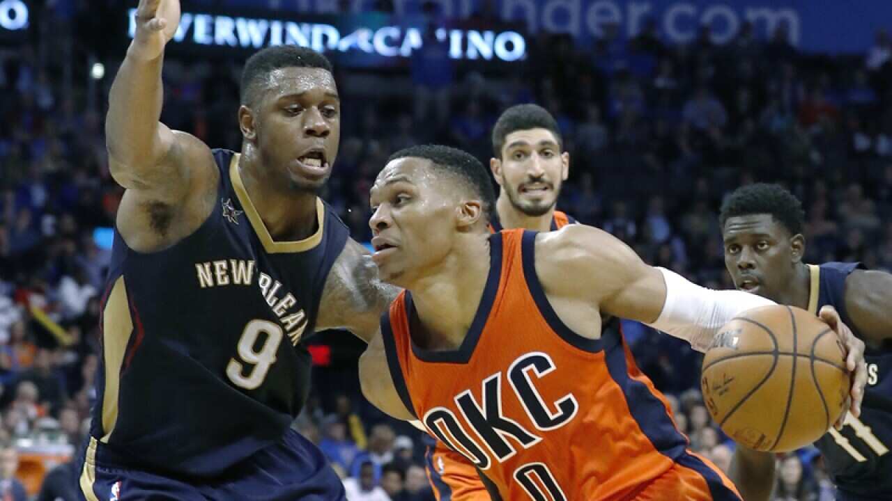 Oklahoma City Thunder guard Russell Westbrook