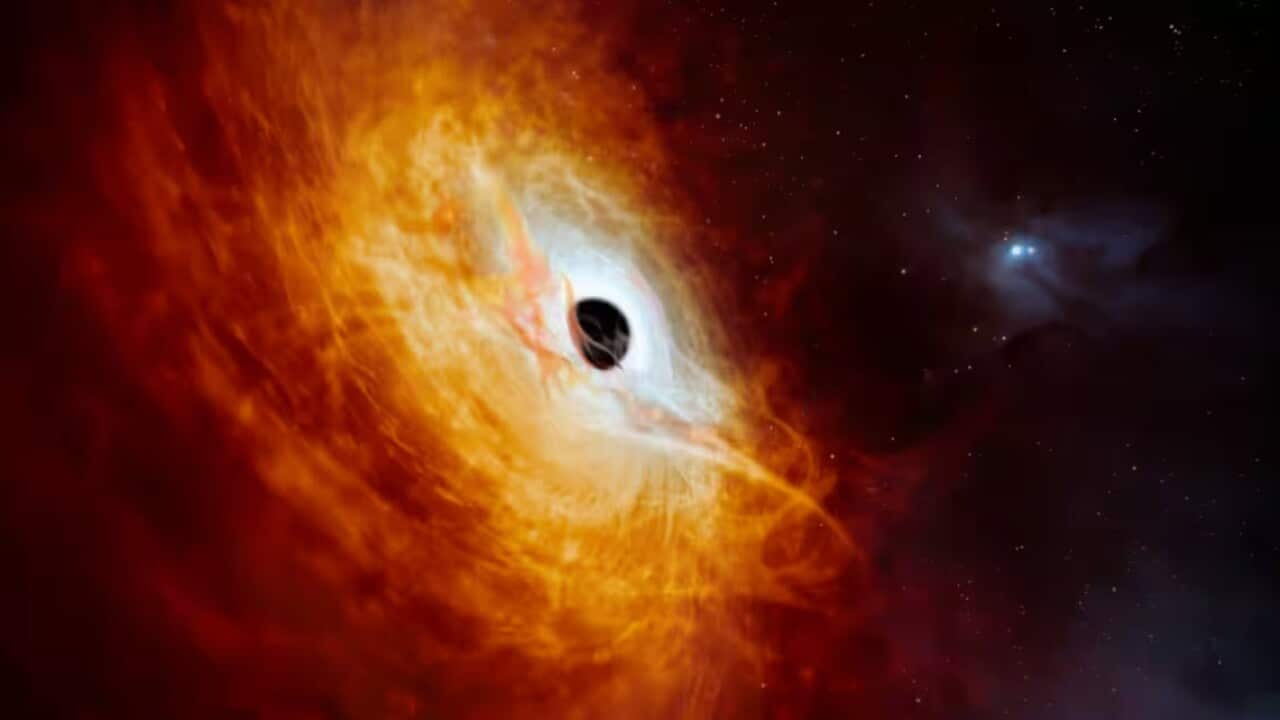 An Australian-led team of astronomers have found what could turn out to be the brightest object in the universe. Credit: AAP