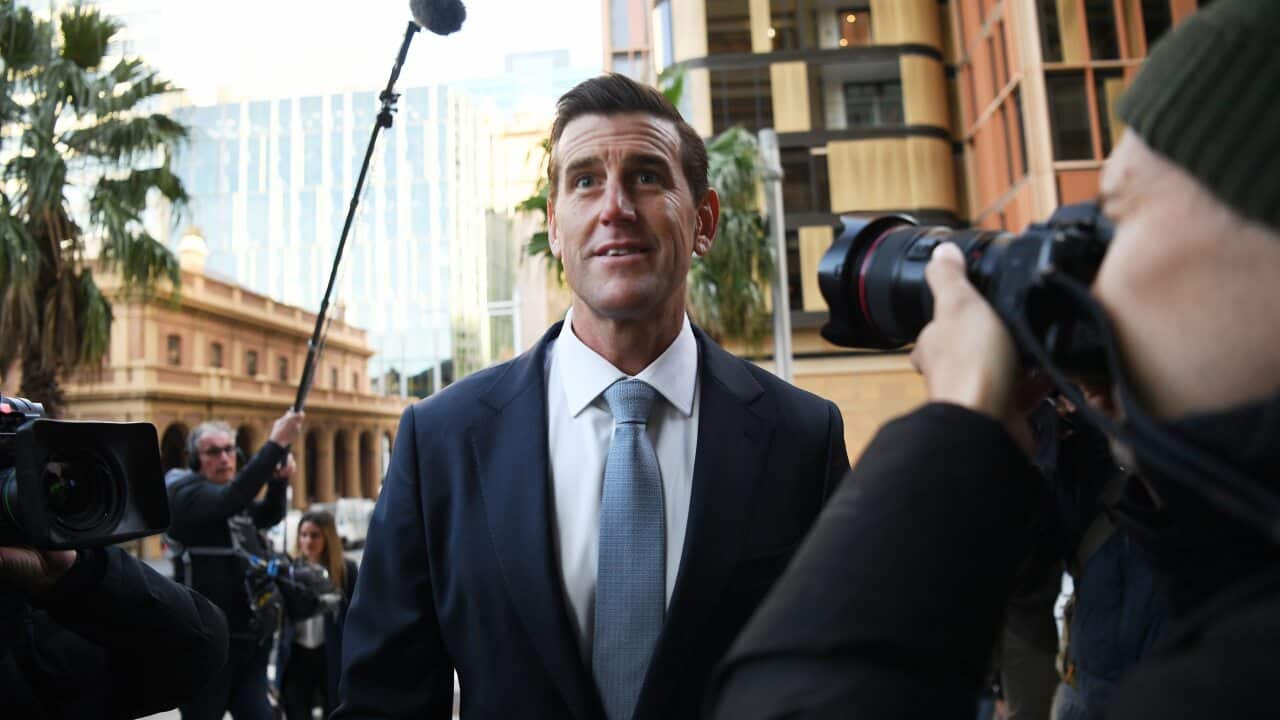 Ben Roberts-Smith arrives at the Federal Court in Sydney on Monday, 7 June, 2021.