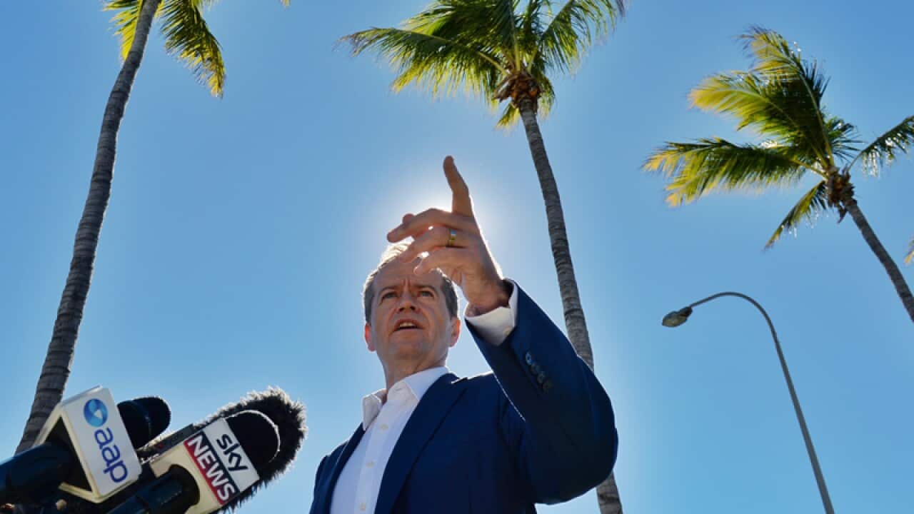 Leader of the Opposition Bill Shorten in Townsville