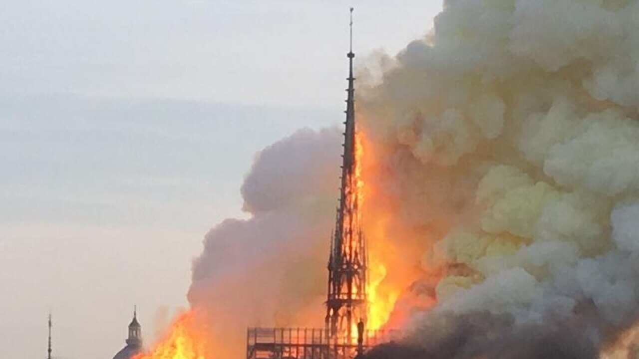 Notre Dame cathedral burns in Paris