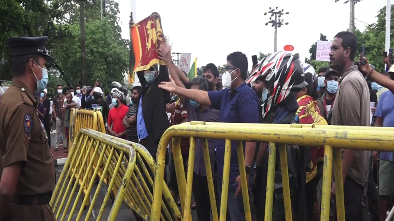 People Protest in Sri Lanka