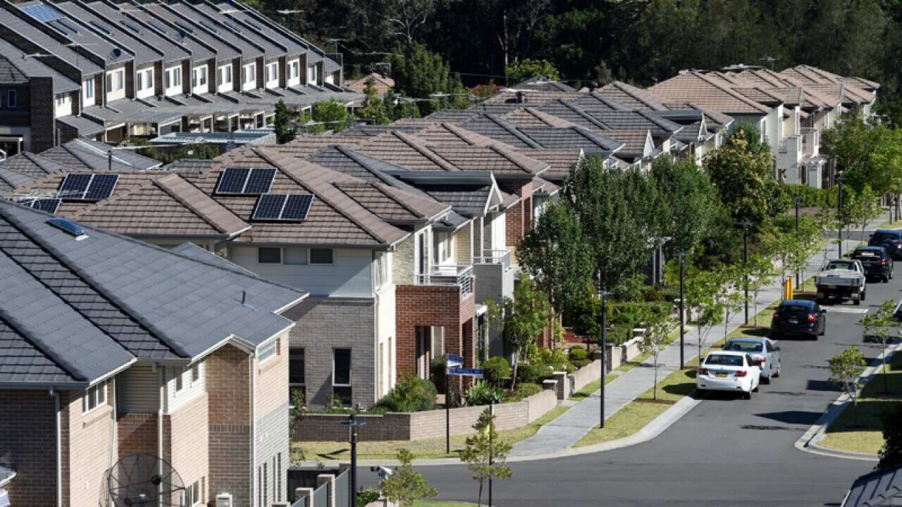 General view of housing in Sydney