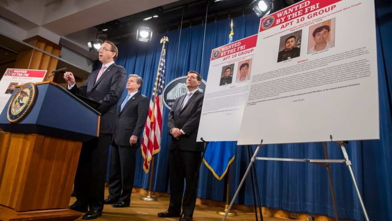 US officials announce charges against two suspected hackers from China