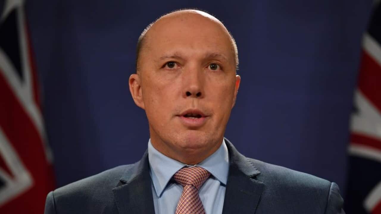 Minister for Home Affairs Peter Dutton (file photo)