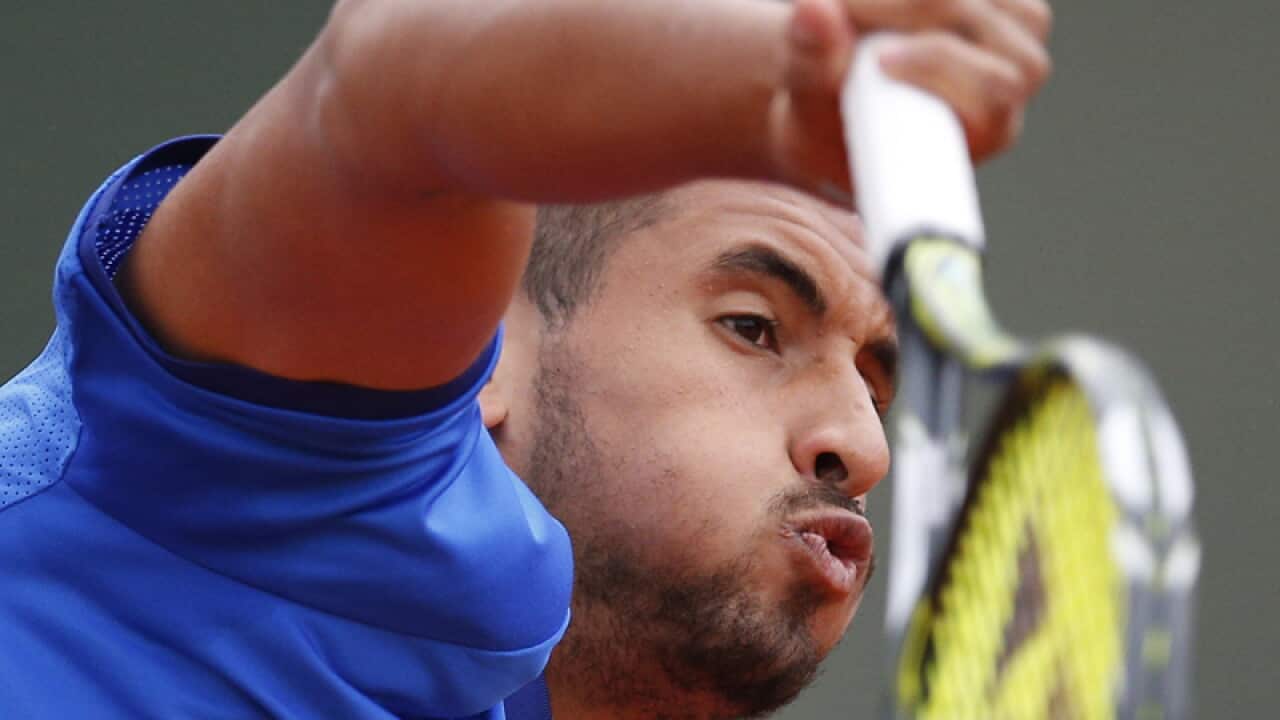 Australia's Nick Kyrgios at Roland Garros