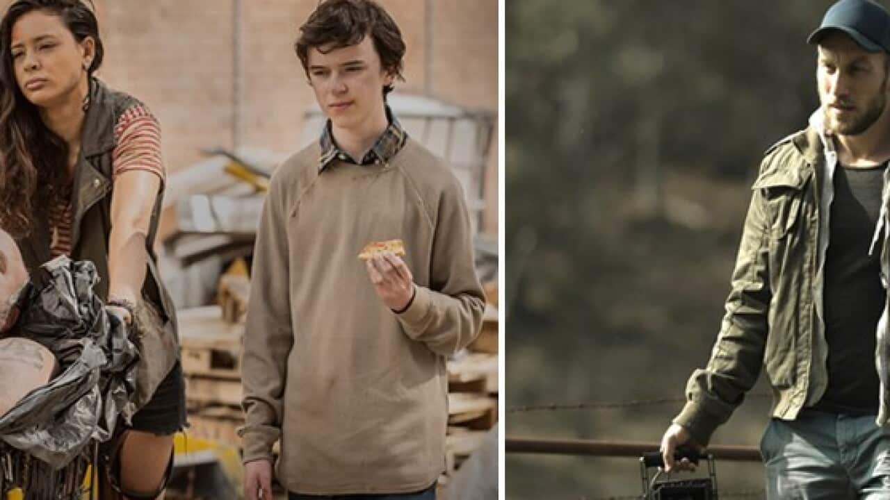 Tony Radevski on the set of the short film Risen