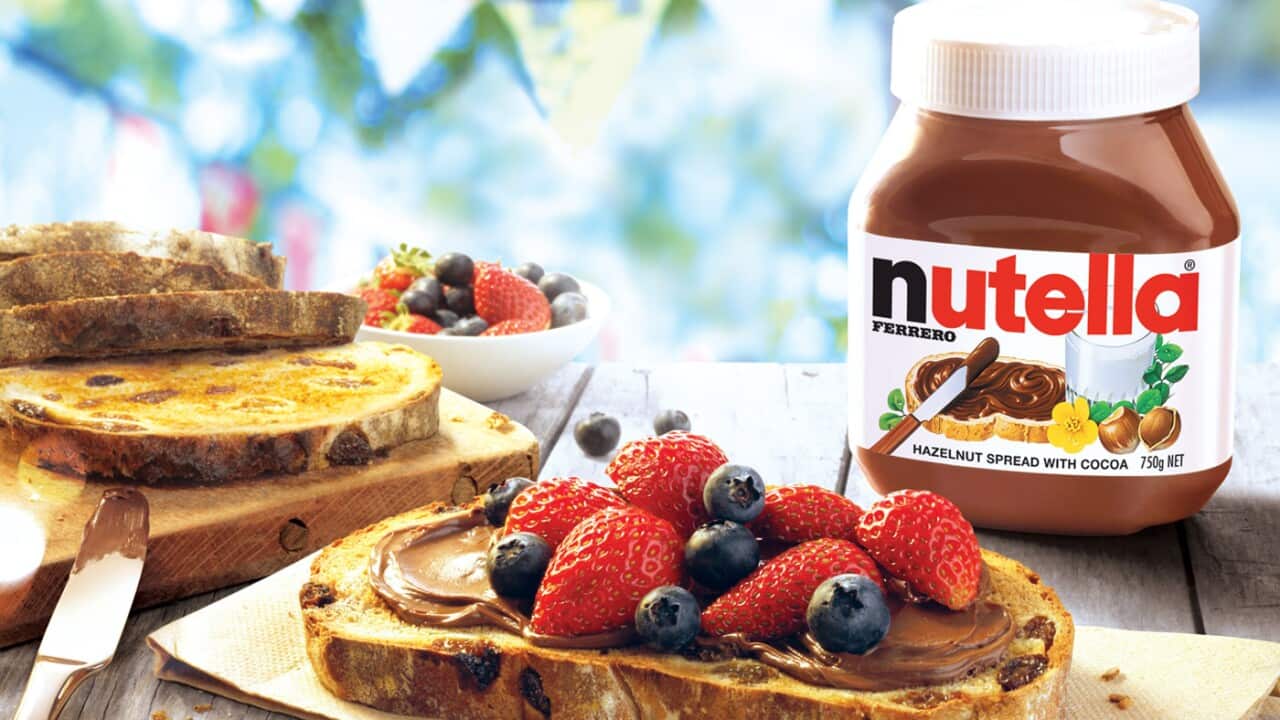 Raisin Toast with Nutella