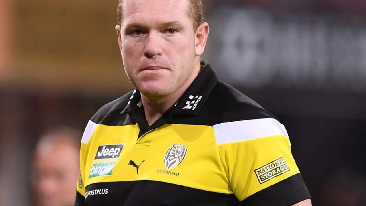 Tigers assistant coach Justin Leppitsch
