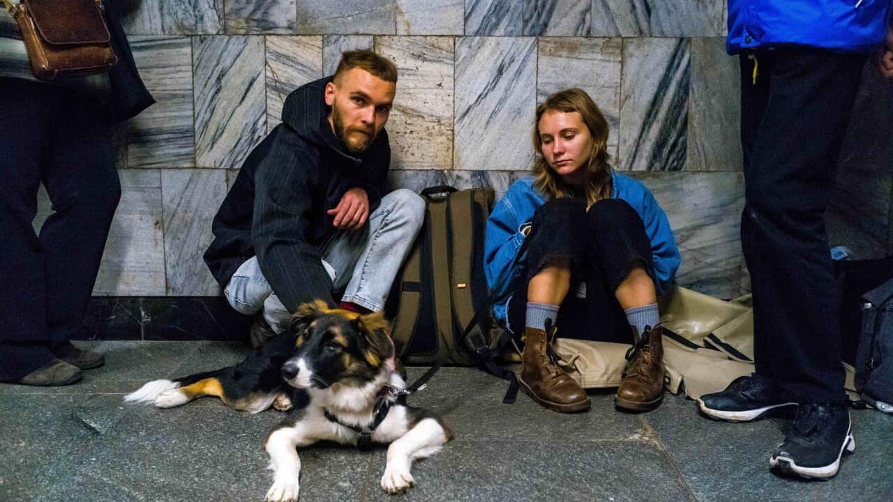 People Are Taking Refuge In The Metro - Kyiv