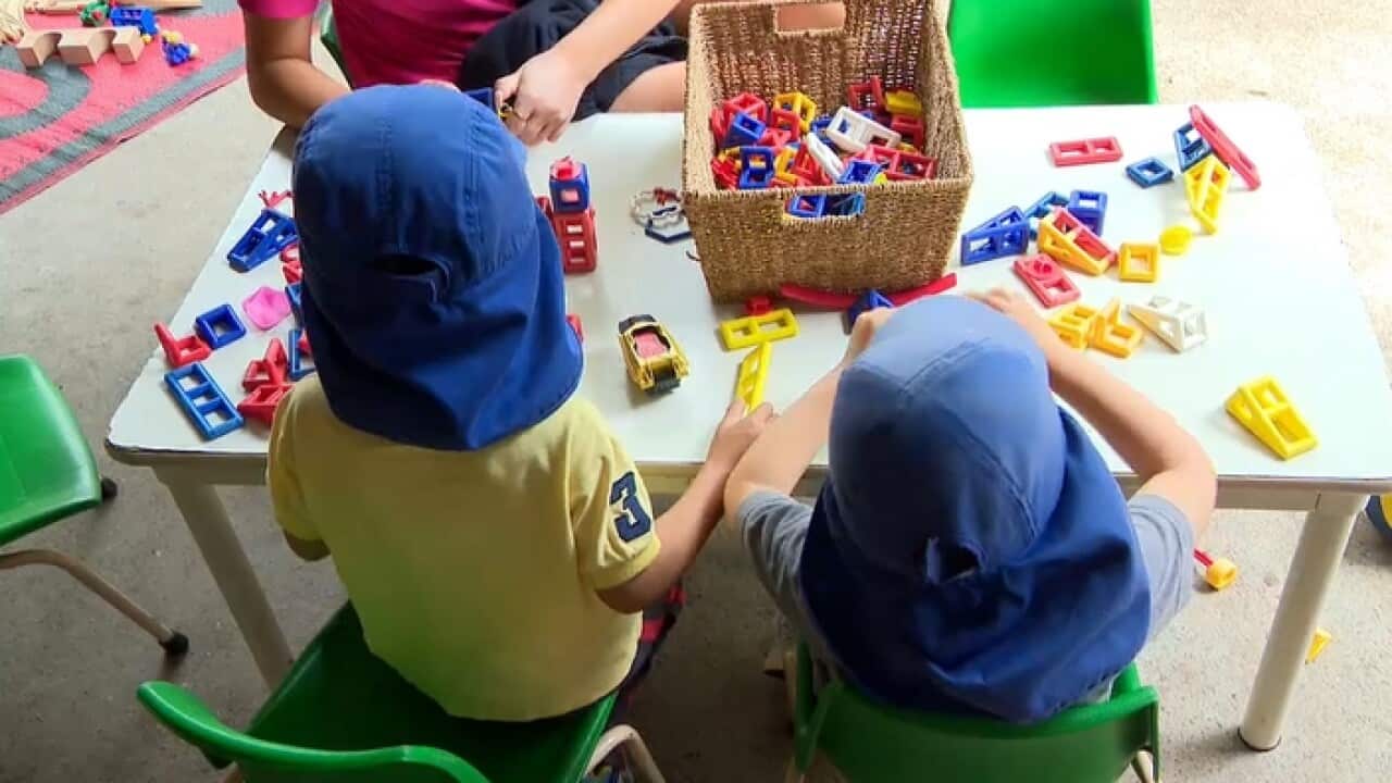 Children at a day-care centre