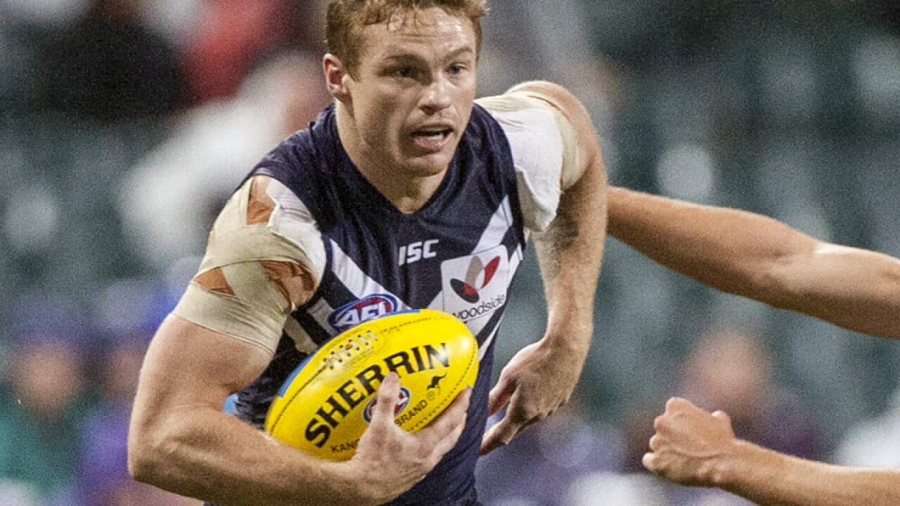 Colin Sylvia of the Fremantle Dockers