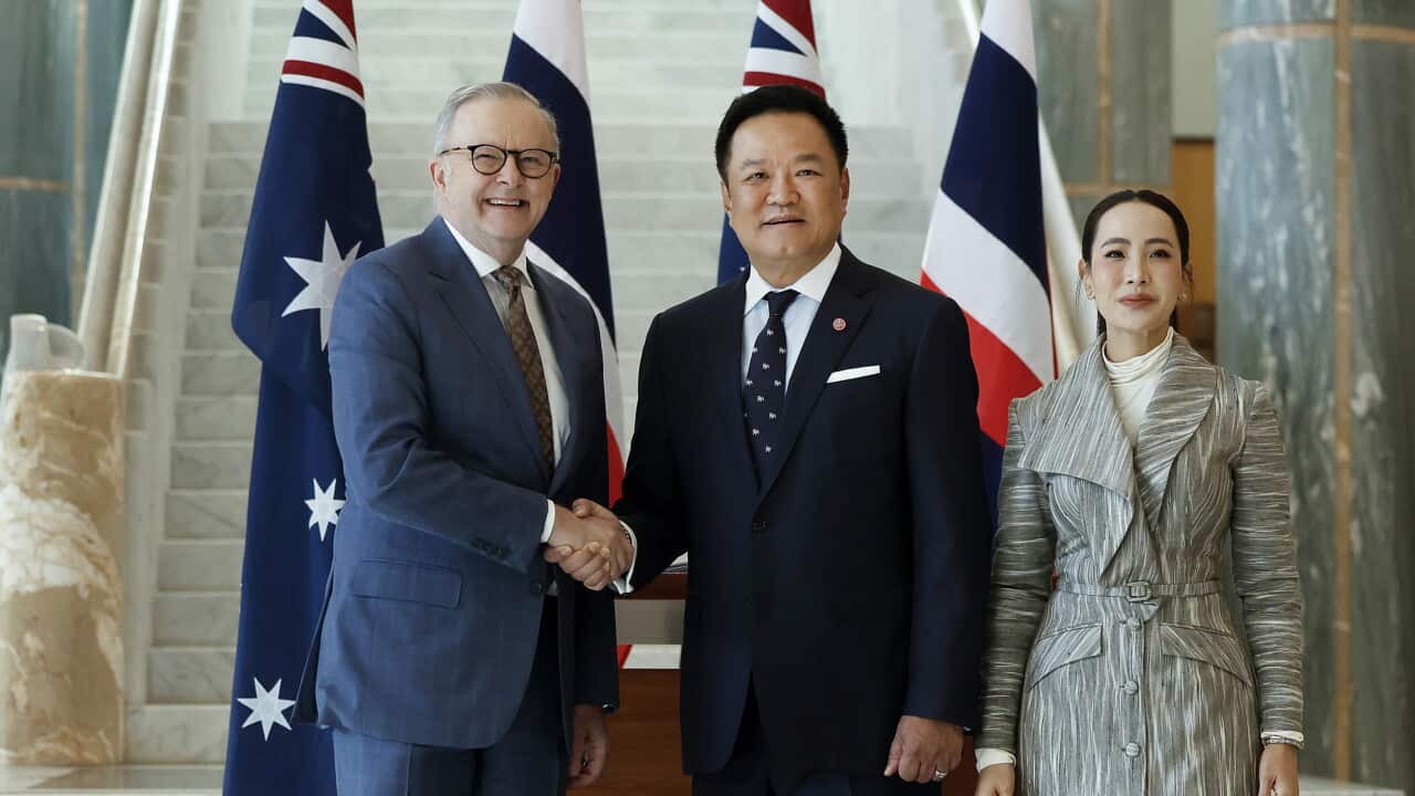 Visita del primo ministro tailandese Anutin in Australia.