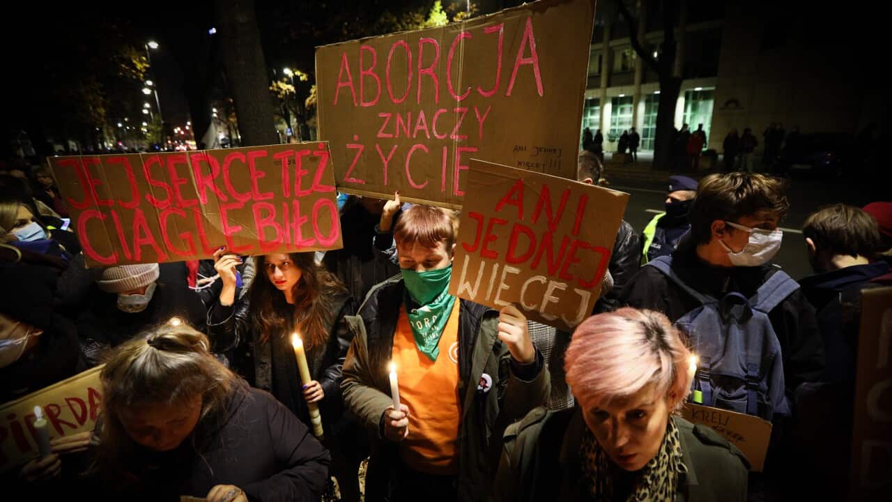 Protest Against Abortion Law After Woman Dies From Pregnancy Complications