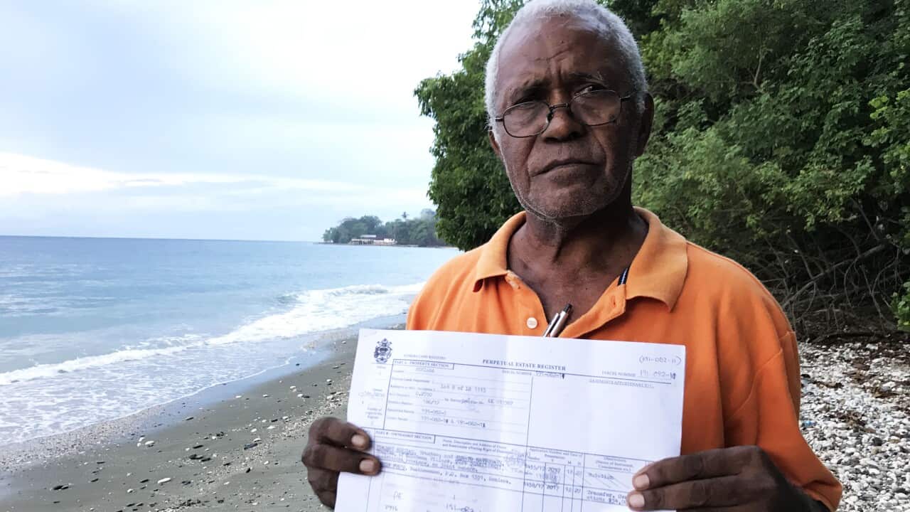 Vincent Kurilau, chief of the Haubata tribe