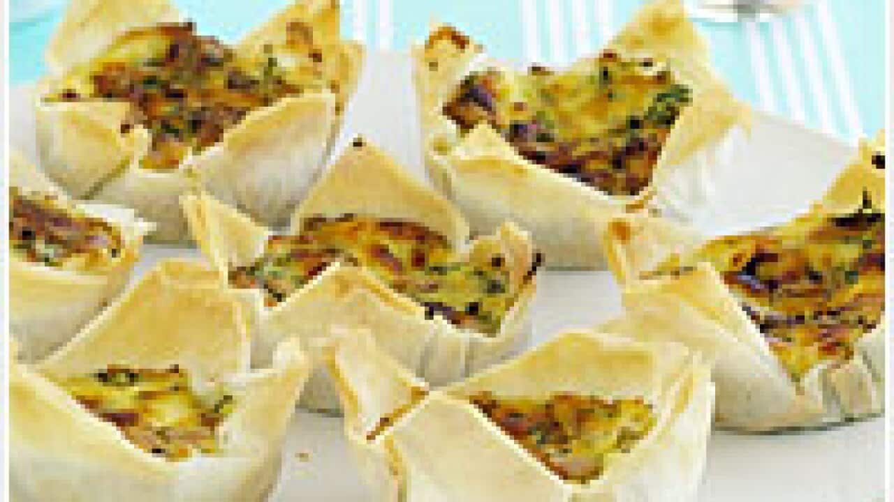 Ricotta and dill tartlets