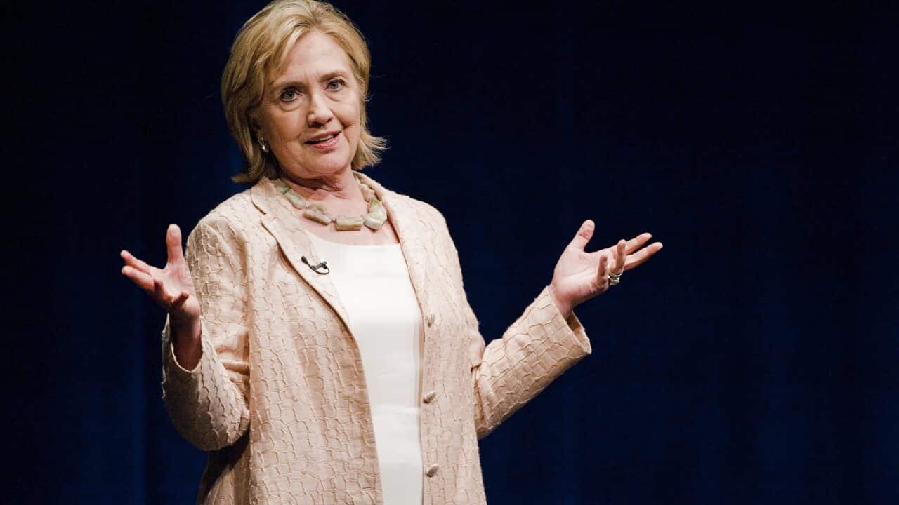 Former US Secretary of State Hillary Rodham Clinton.