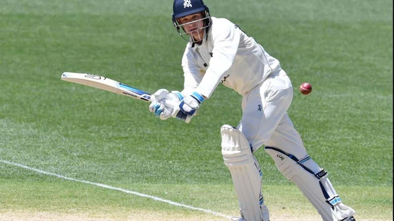 Peter Handscomb of Victoria in the Sheffield Shield clash with SA