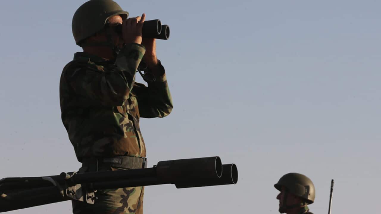 An Iraqi fighter