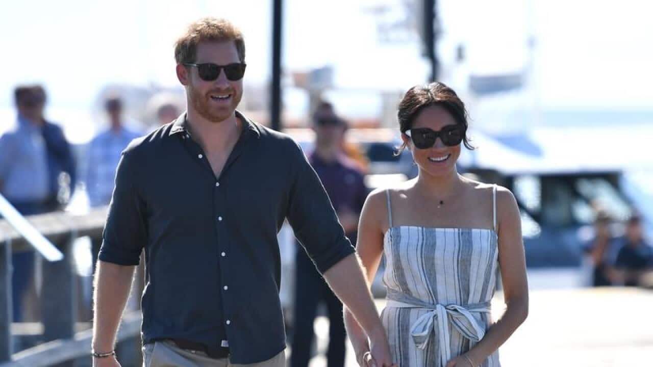 Prince Harry, the Duke of Sussex and his wife Meghan.