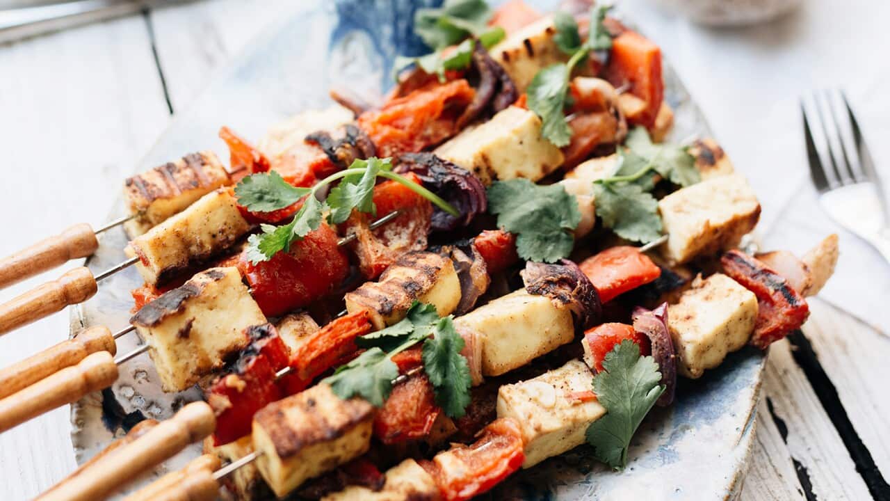 Paneer and capsicum kebabs