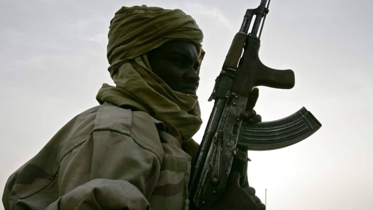 A member of the Chadian army
