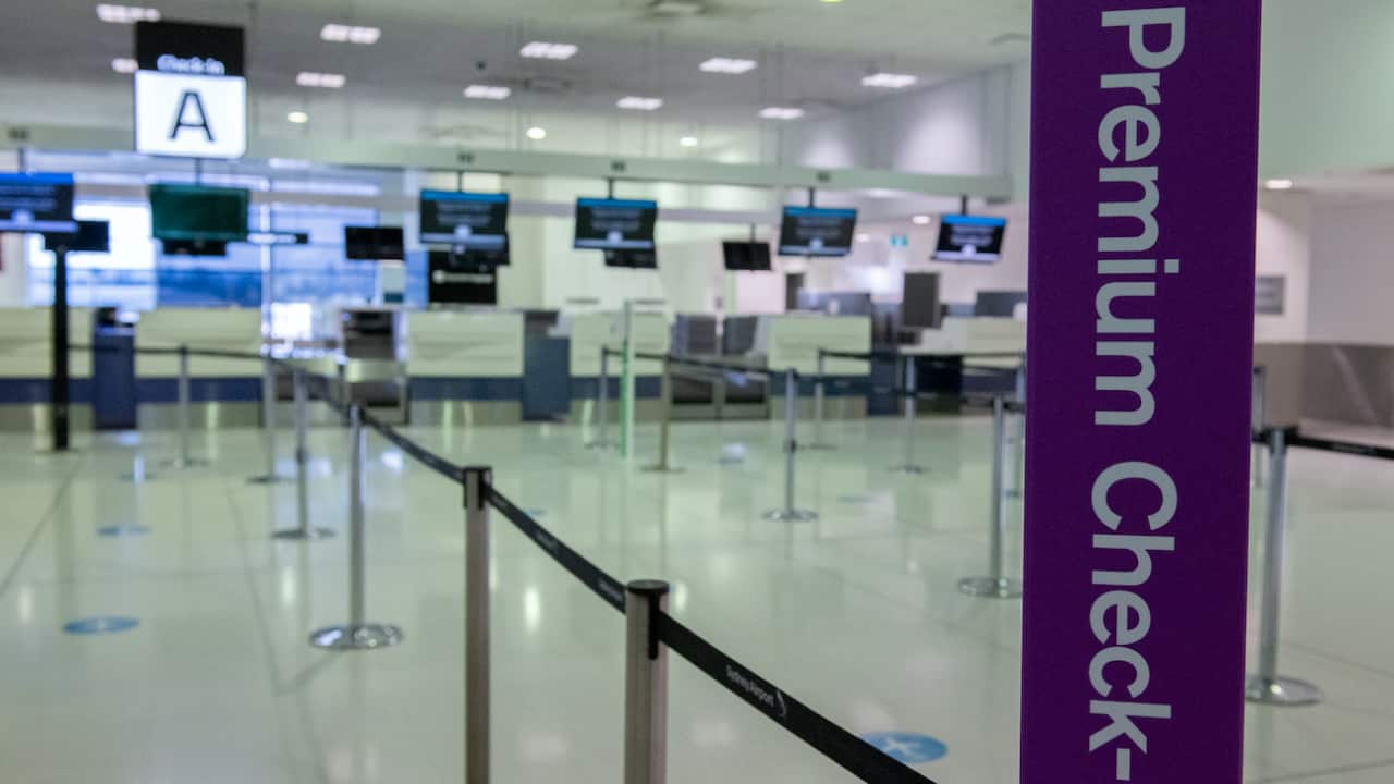 General view of the Sydney International Airport in Sydney, Friday, October 15, 2021