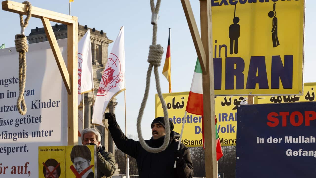 GERMANY-IRAN-EU-POLITICS-CONFLICT-RIGHTS-PROTEST